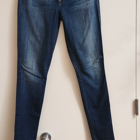 TWO PAIRS 7 For All Mankind High Rise Skinny Fit Jeans Sz27 (size 4) - Picture 10 of 17